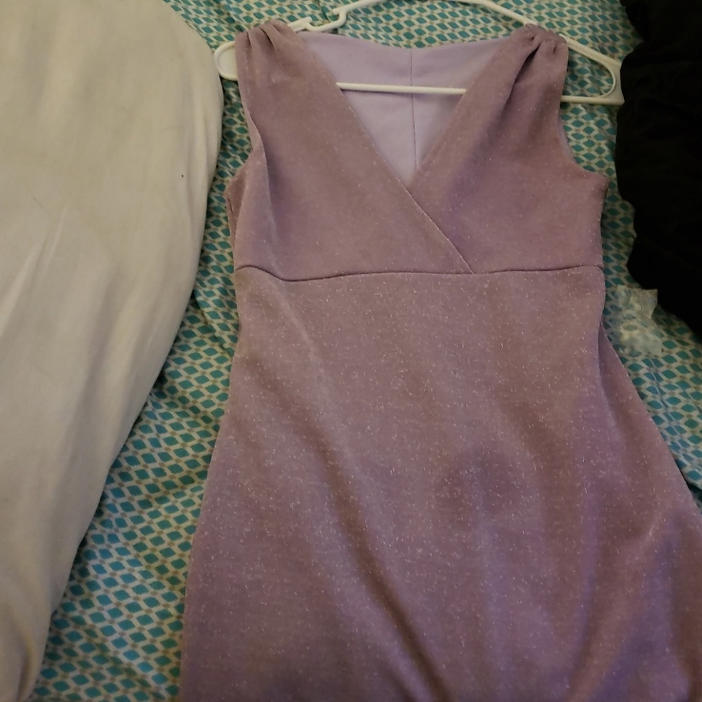 Sparkly purple dress